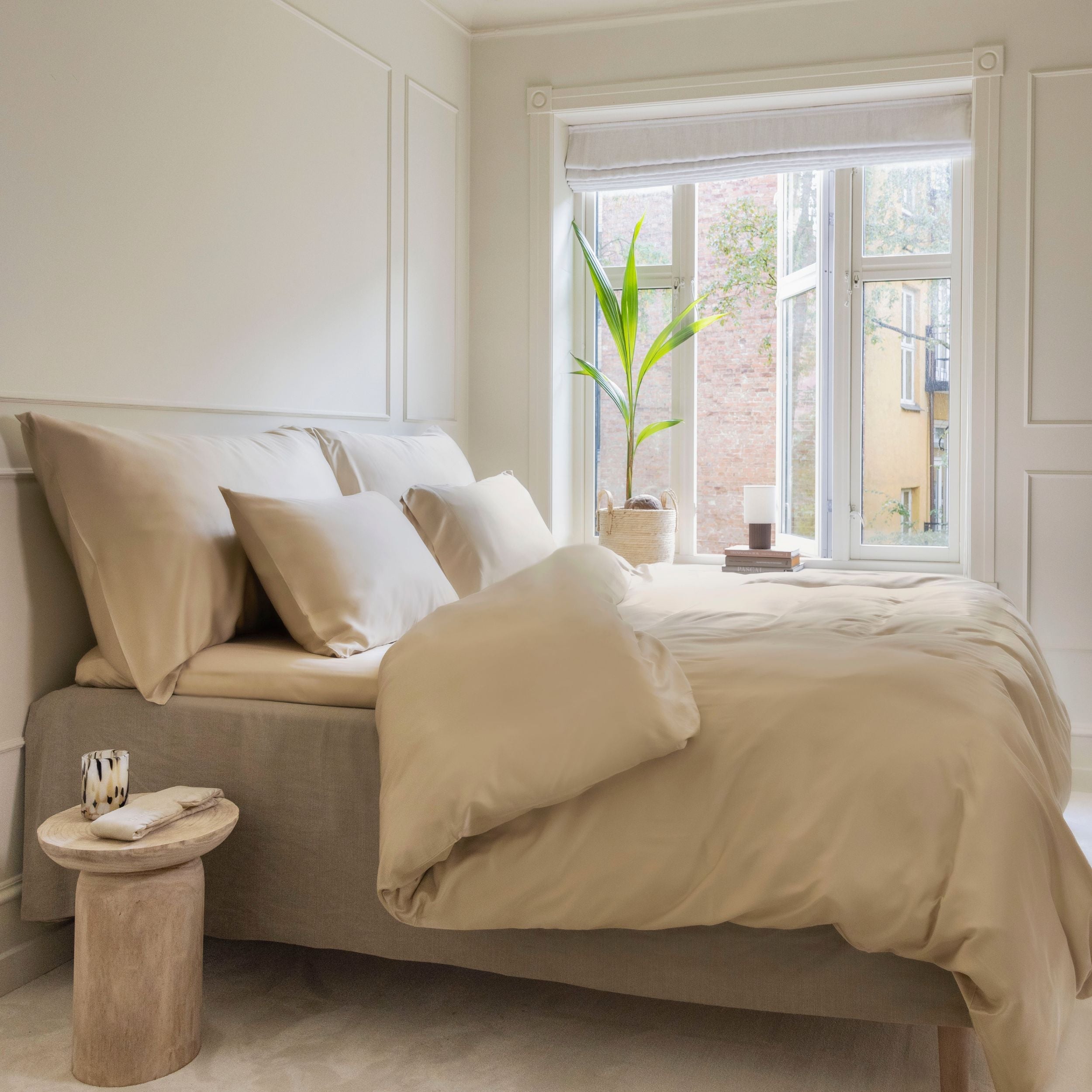 Beige Bettwäsche